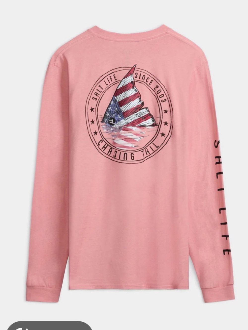 Salt Life Men’s Long Sleeve Pocket Tee - Pink Clay